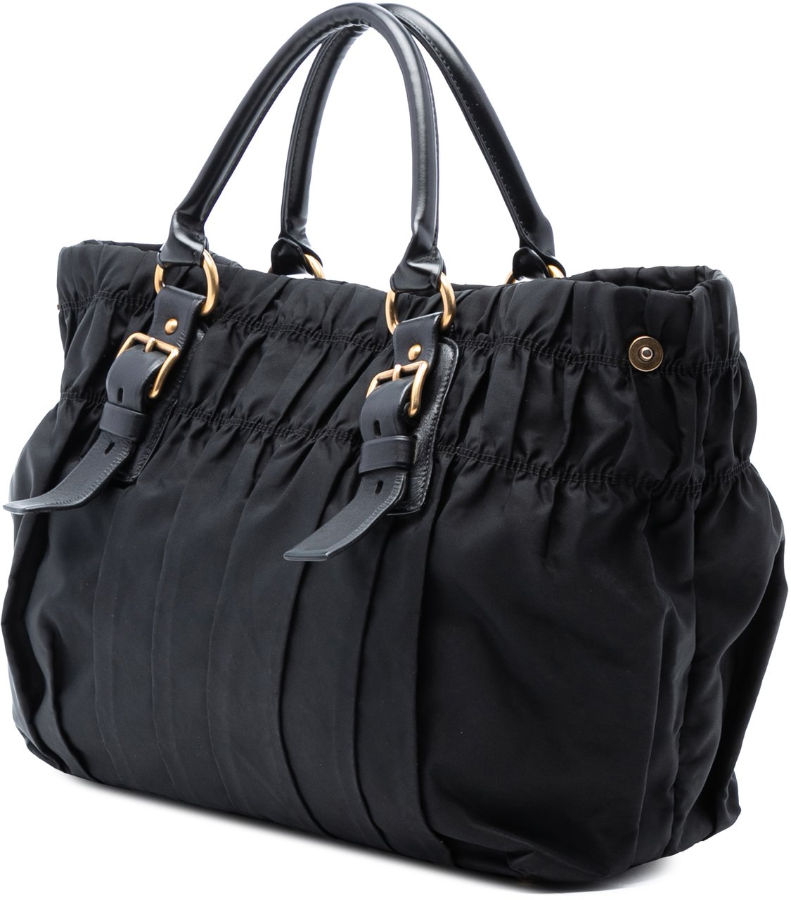 Prada Tessuto Gaufre Tote Zwart