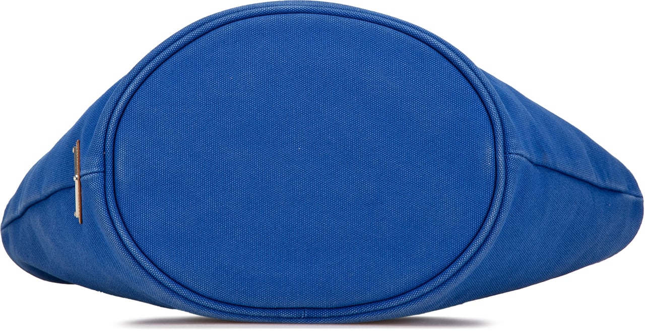 Prada Canvas Canapa Logo Satchel Blauw