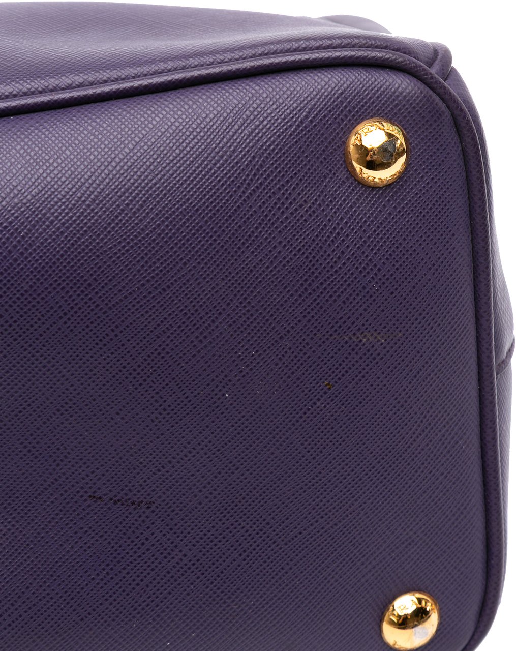 Prada Medium Saffiano Lux Galleria Double Zip Satchel Paars