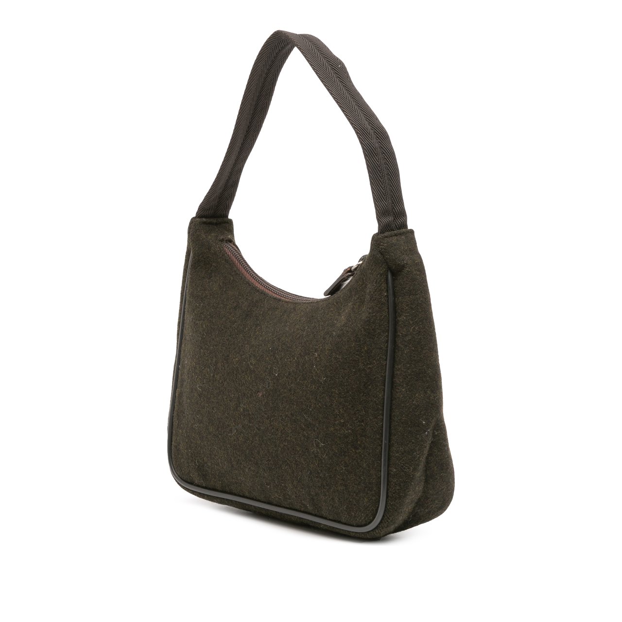 Prada Wool Sport Handbag Bruin