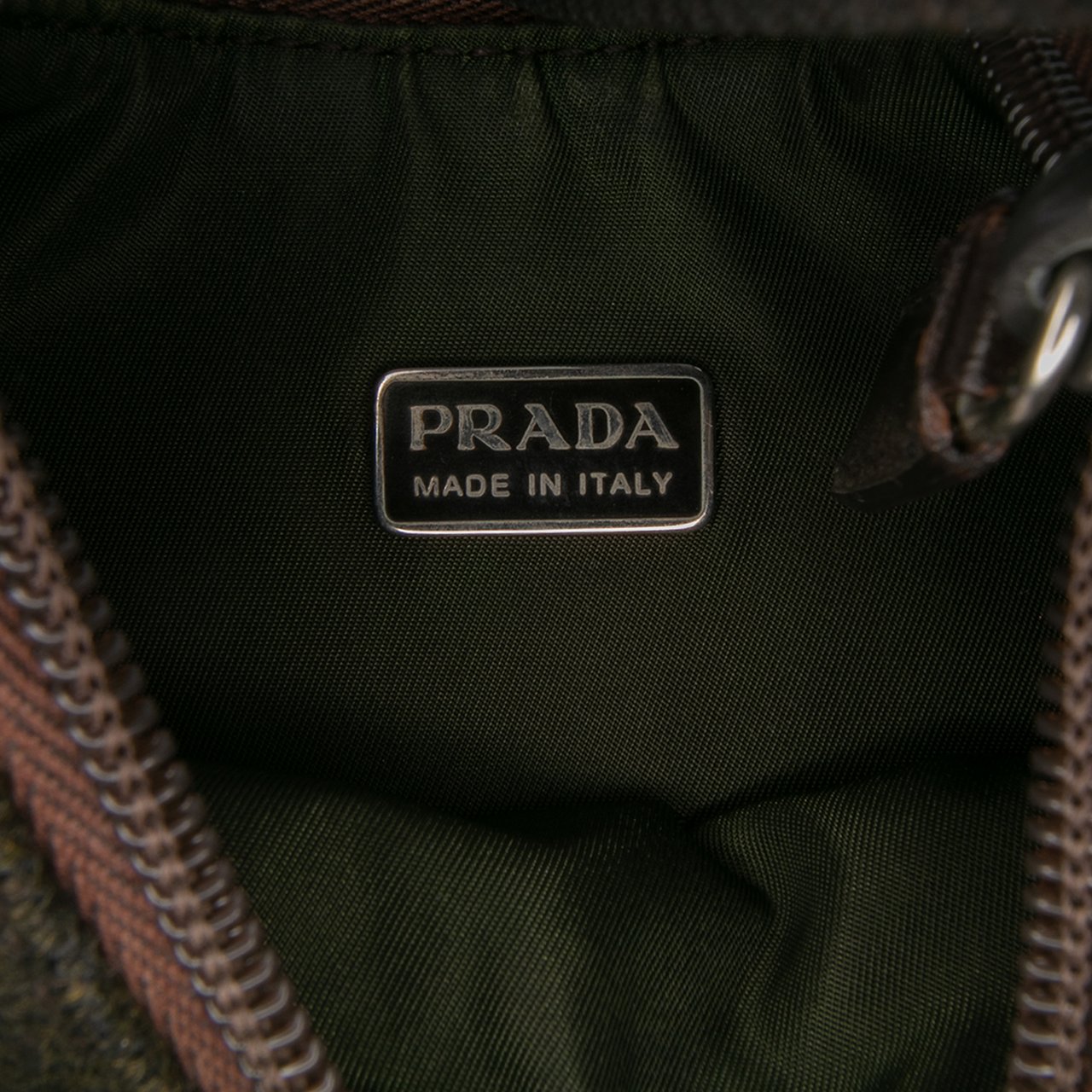 Prada Wool Sport Handbag Bruin
