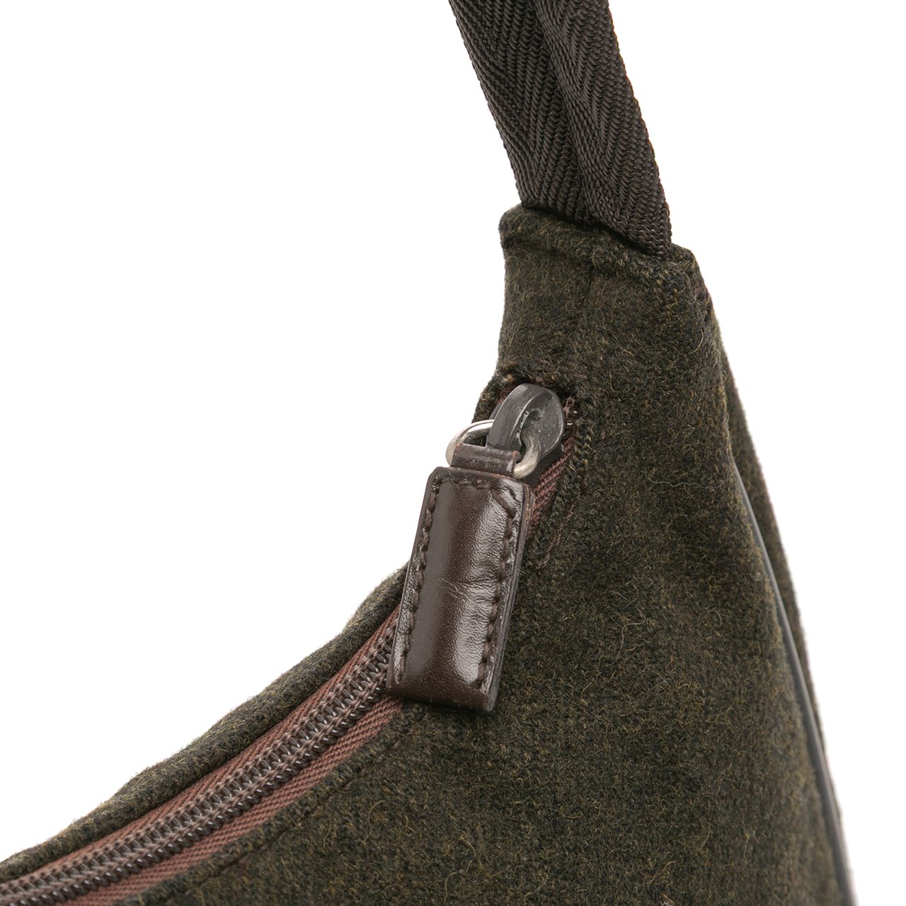 Prada Wool Sport Handbag Bruin