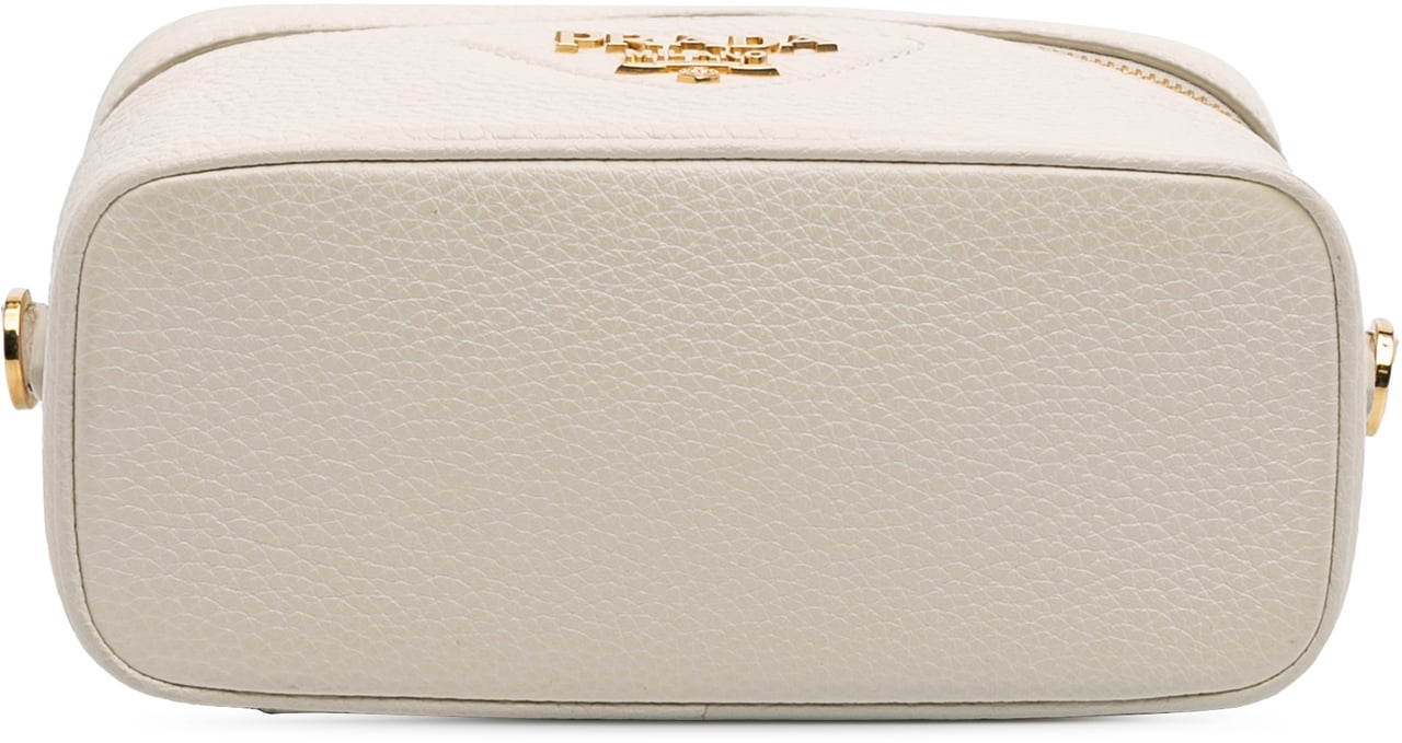Prada Mini Vitello Daino Vanity Bag Wit