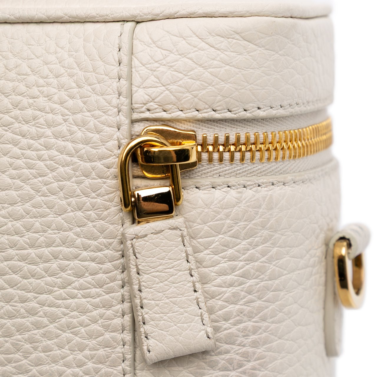 Prada Mini Vitello Daino Vanity Bag Wit