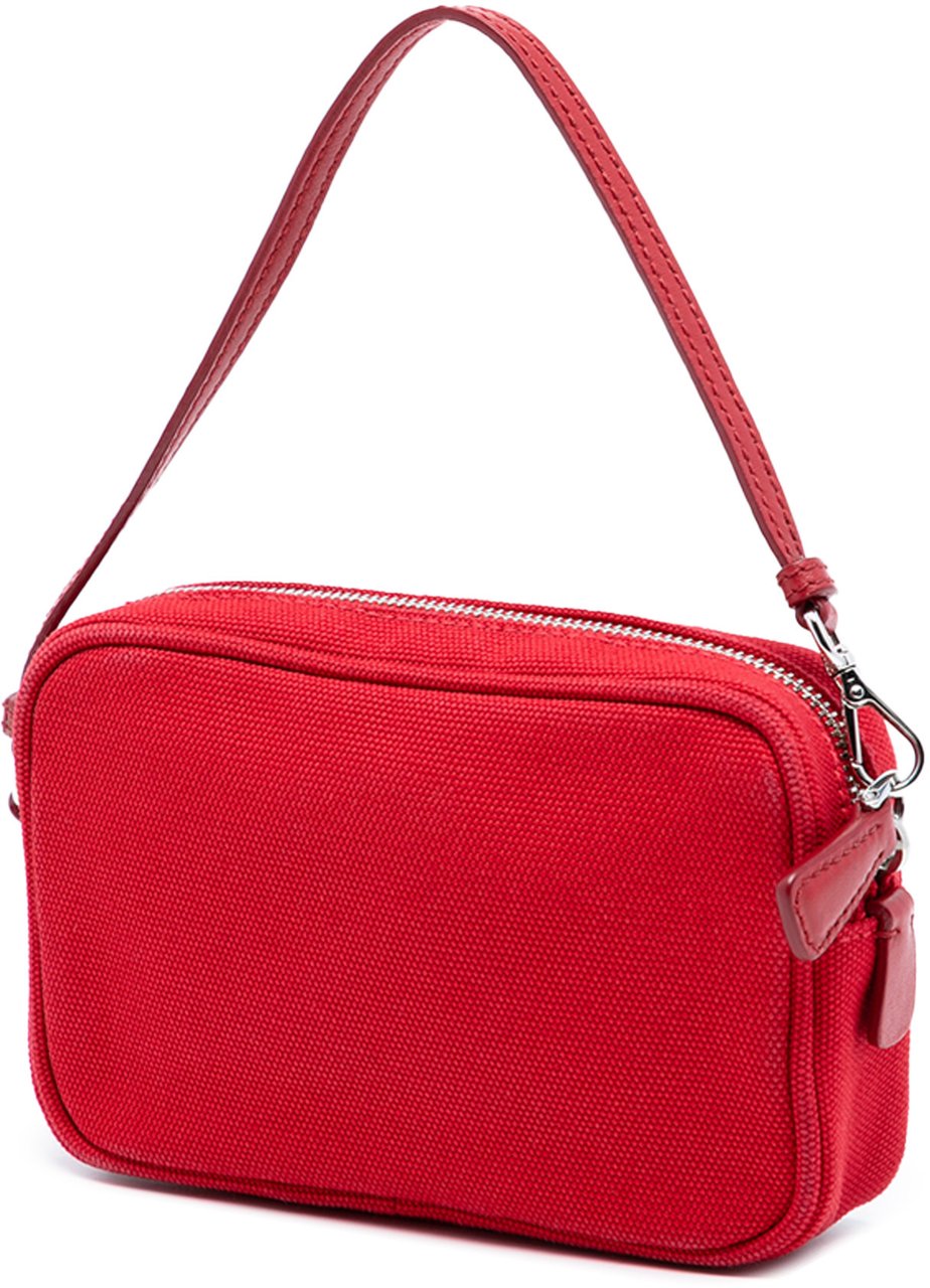 Prada Canvas Canapa Pouch Rood