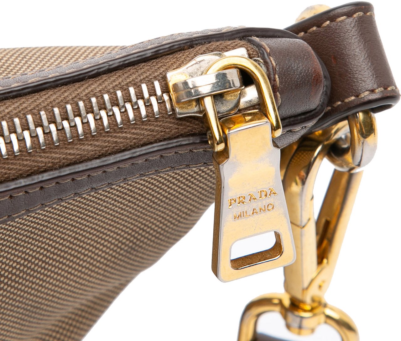 Prada Canvas Canapa Logo Crossbody Bruin