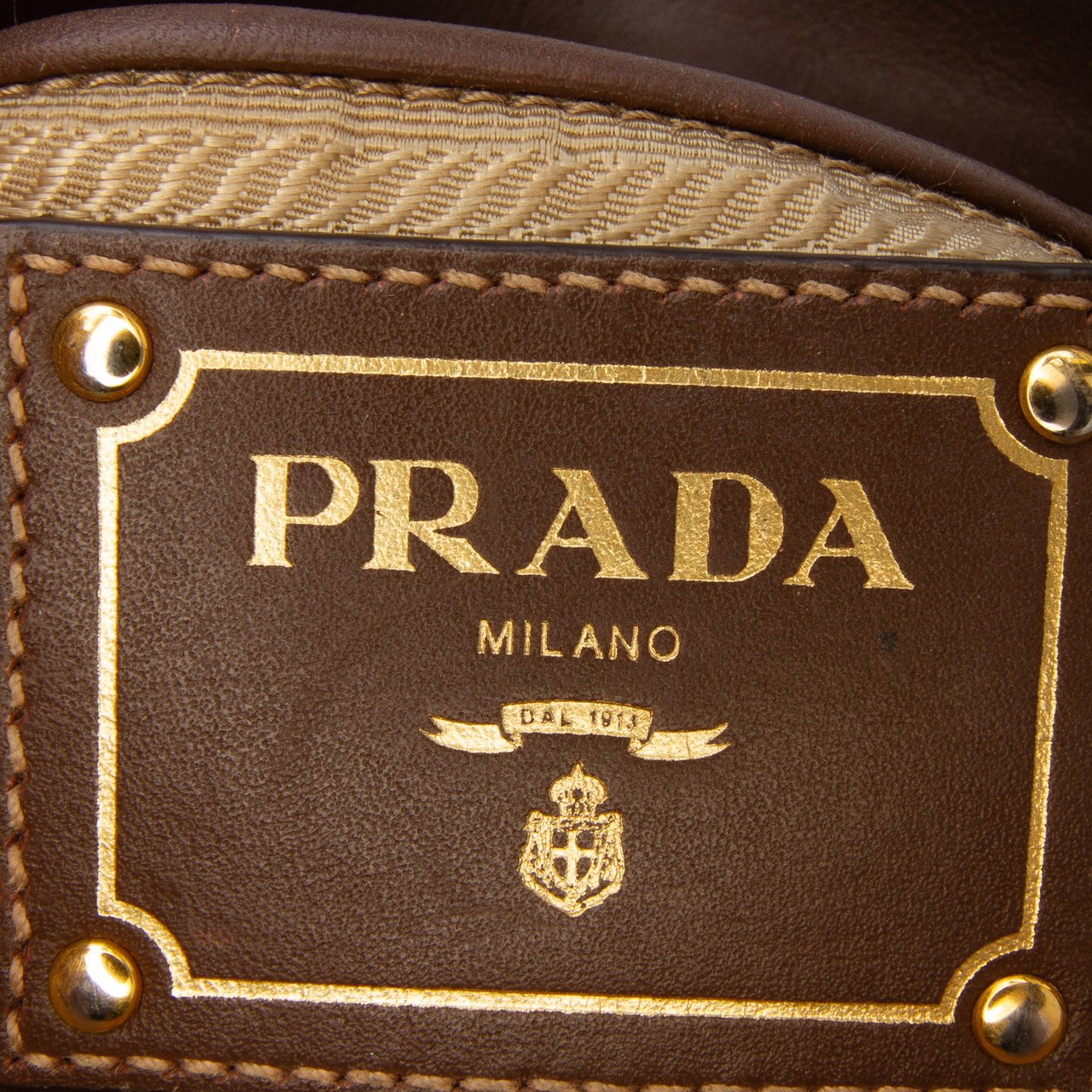 Prada Canvas Canapa Logo Crossbody Bruin