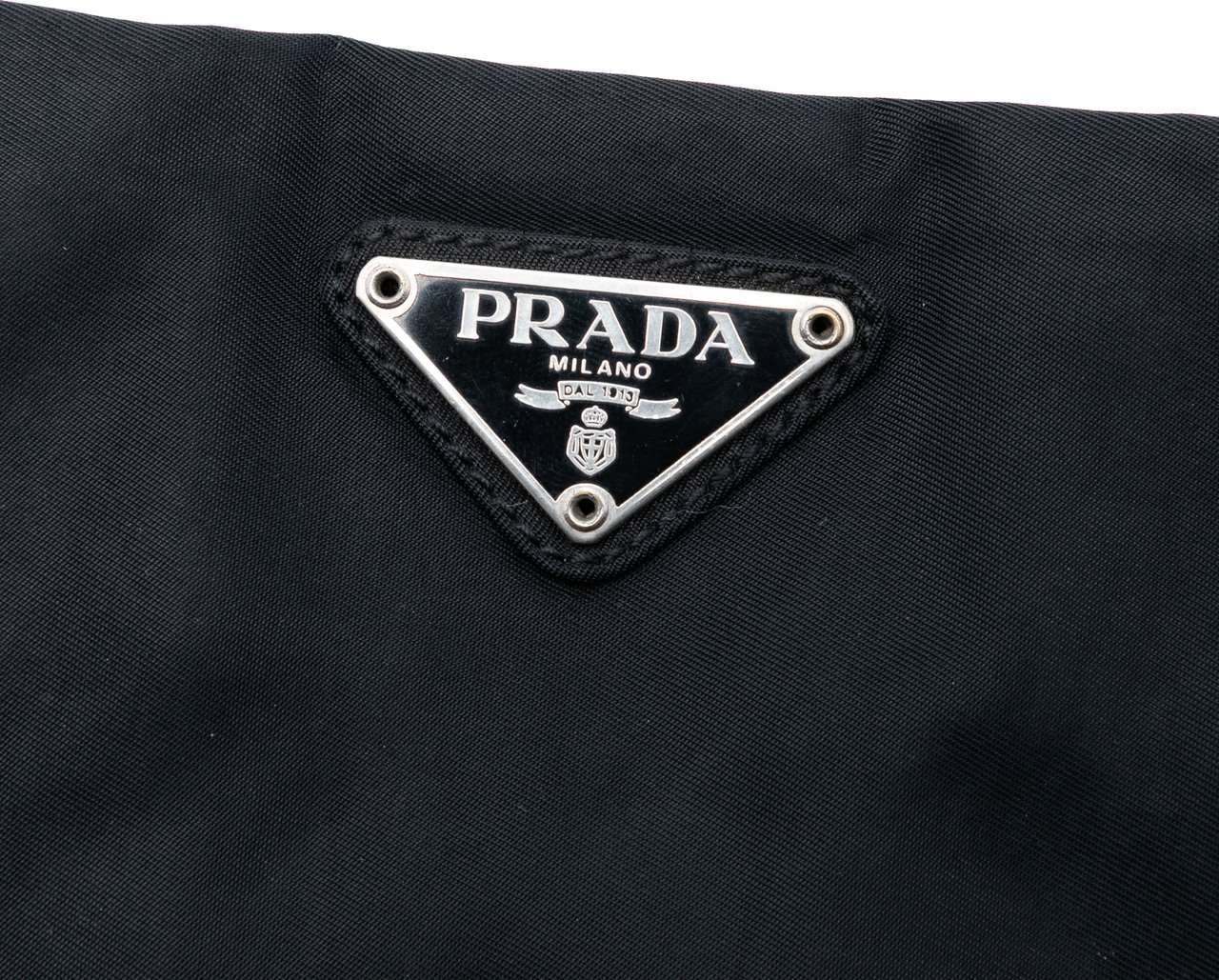 Prada Tessuto Open Top Crossbody Zwart