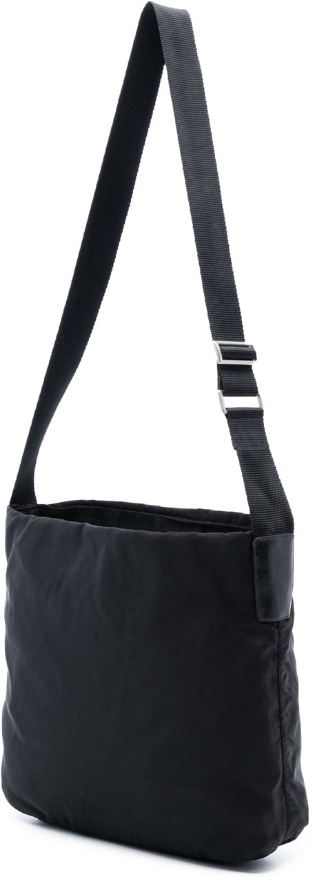 Prada Tessuto Open Top Crossbody Zwart