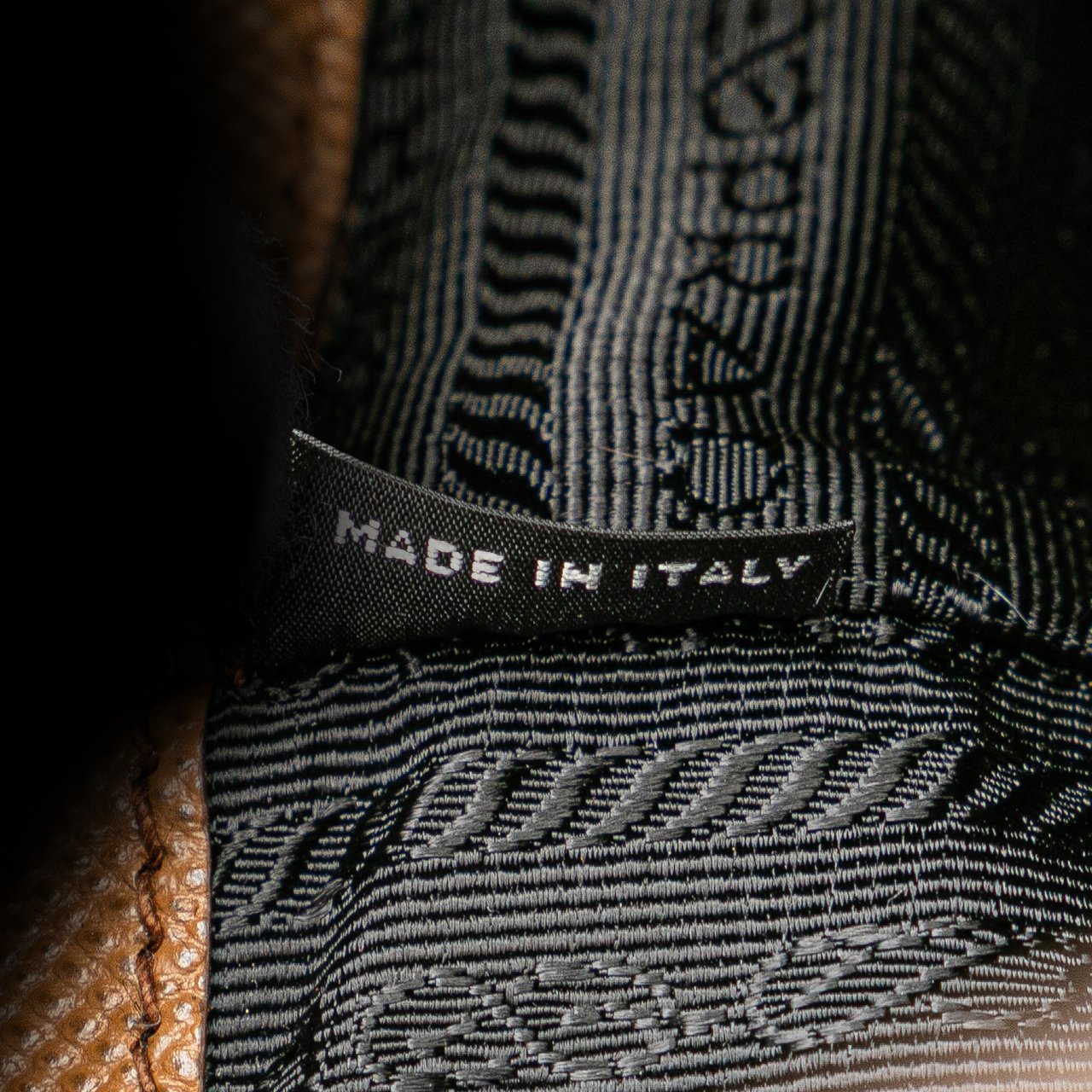 Prada Saffiano Lux Double Handle Shopping Tote Bruin