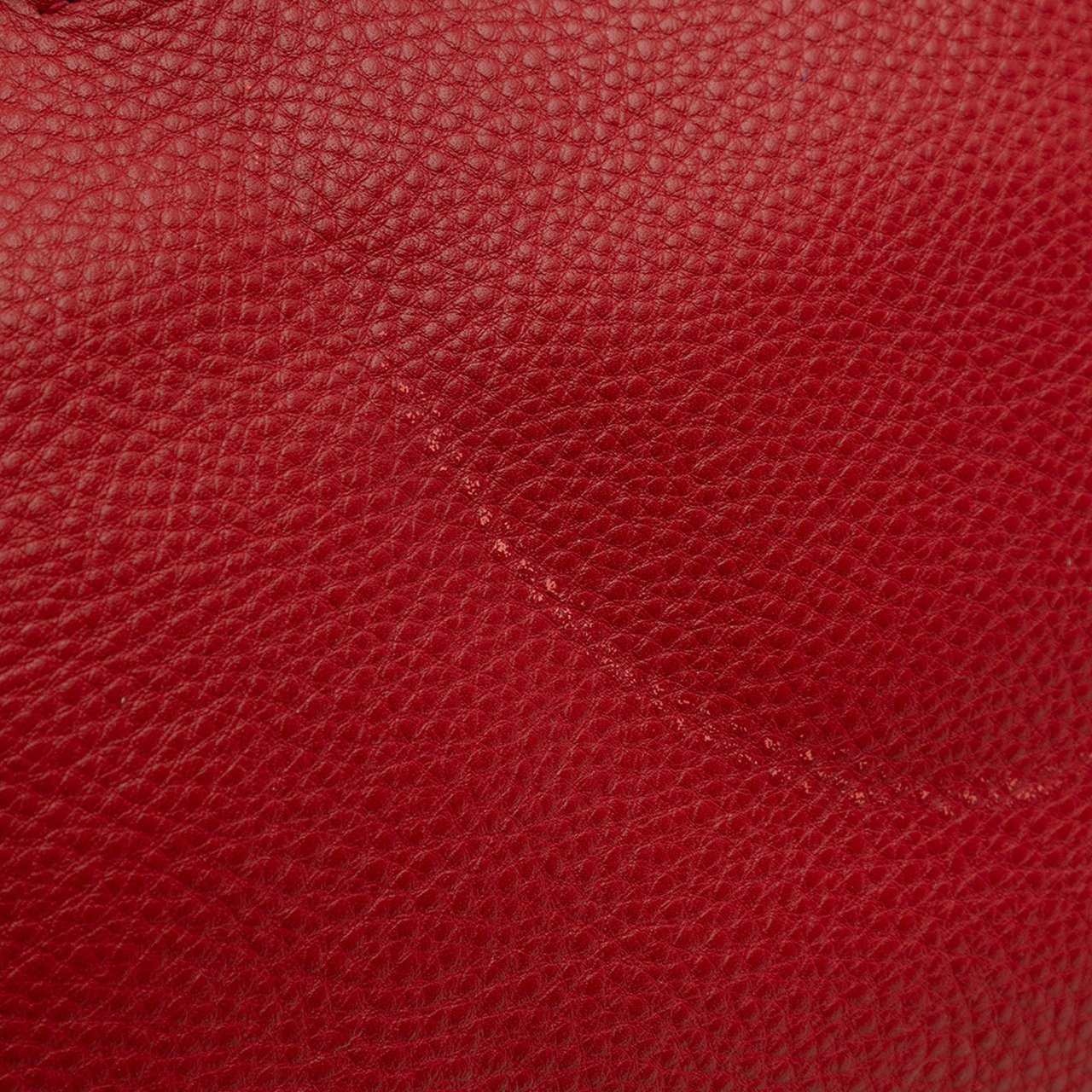 Prada Vitello Daino Side Zip Convertible Tote Rood