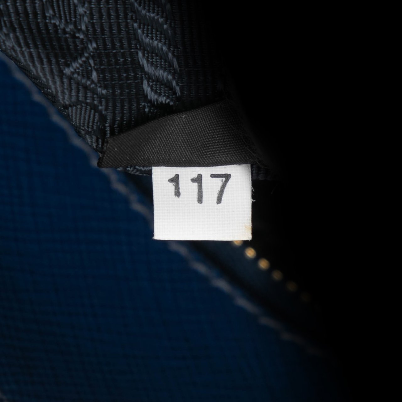 Prada Saffiano Double Zip Open Convertible Tote Blauw