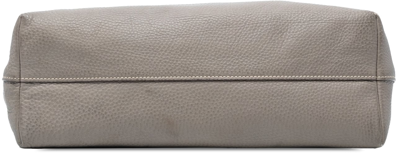 Prada Vitello Daino Open Convertible Tote Grijs