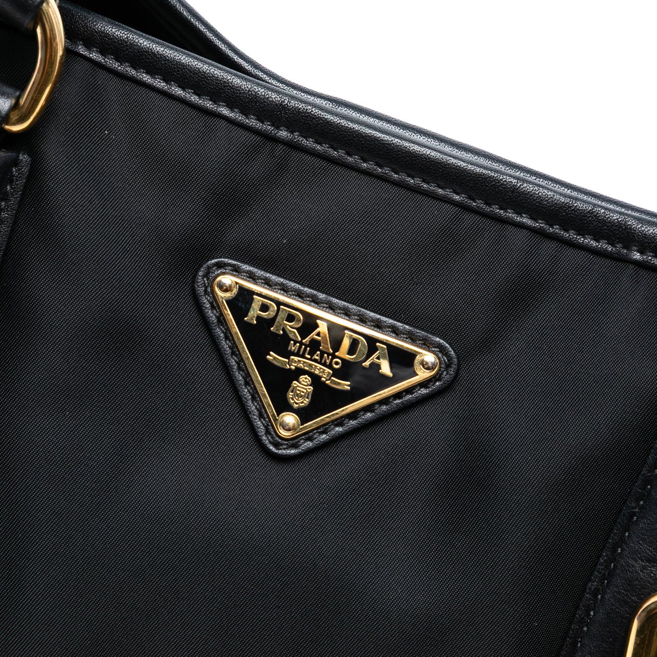 Prada Tessuto Satchel Zwart