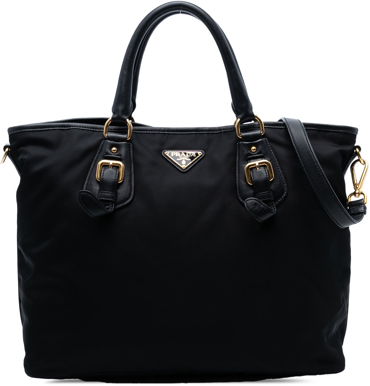 Prada Tessuto Satchel Zwart