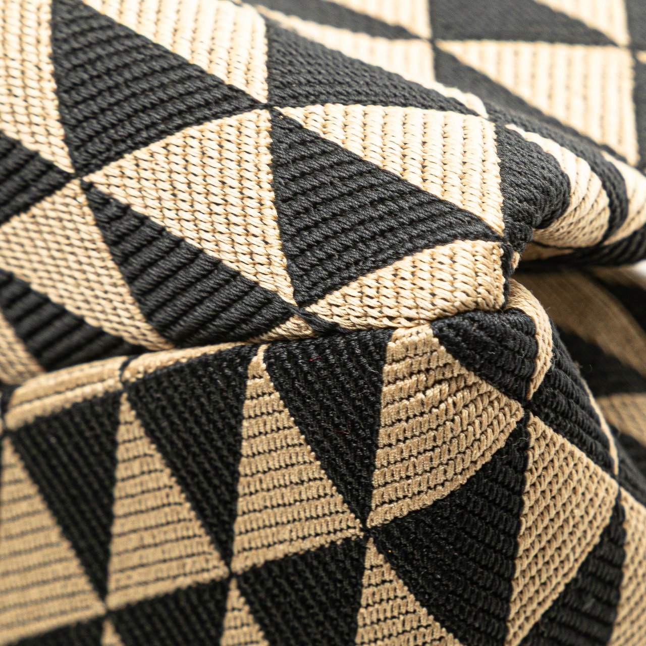 Prada Small Triangolo Symbole Jacquard Embroidered Shoulder Bag Bruin