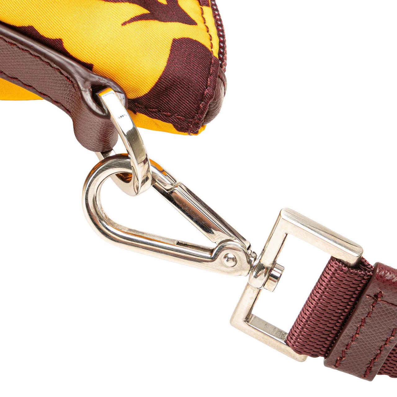 Prada Tessuto Stampato Tote Geel