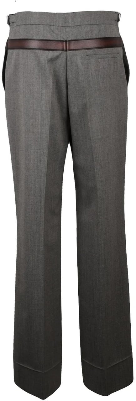 Prada Tailored Grey Trousers with Subtle Crease Bruin