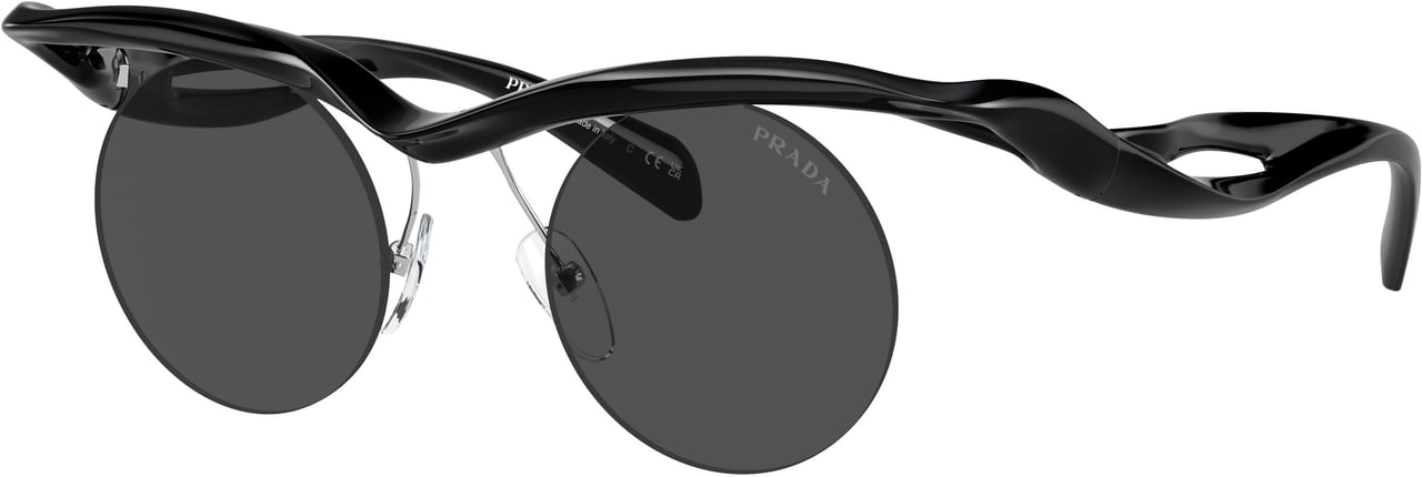 Prada 0pr A24s Sculptural Black Sunglasses Grijs