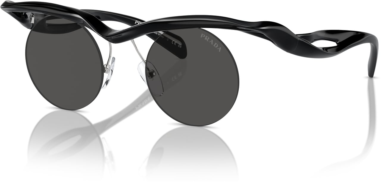 Prada 0pr A24s Sculptural Black Sunglasses Grijs