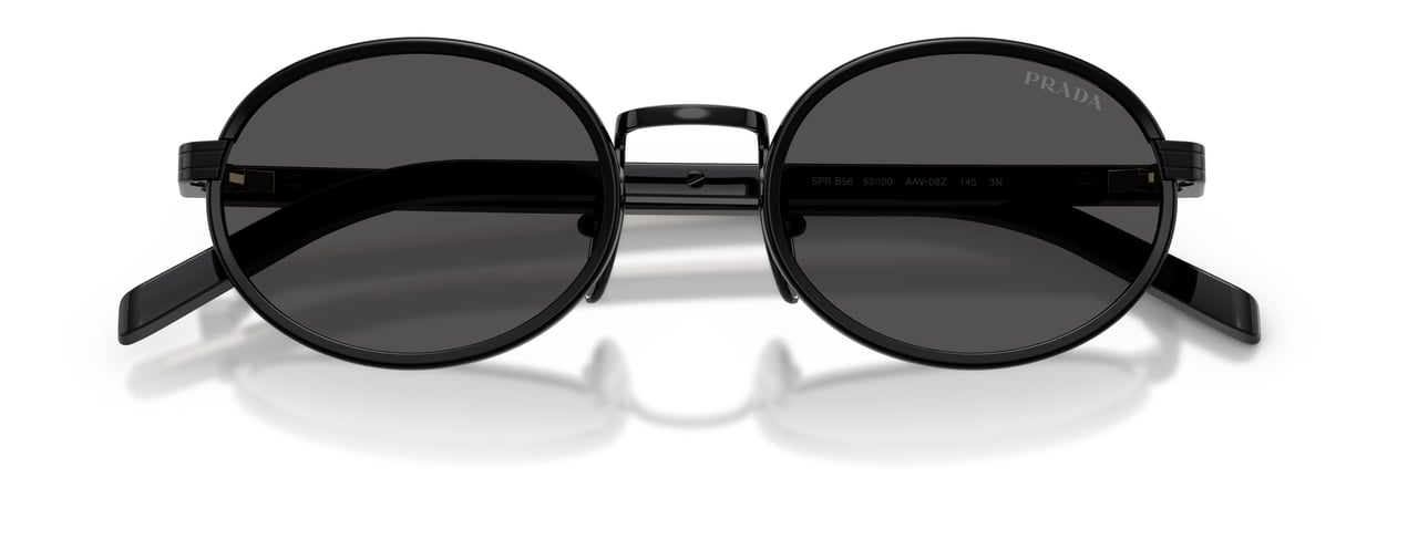Prada 0pr B56s Oval Steel Sunglasses Grijs