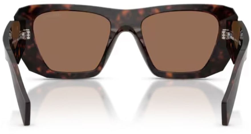 Prada Pr B18S Symbole Oversized Geometric Frame Sunglasses Bruin