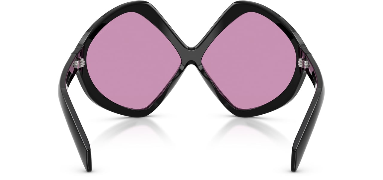 Prada 0pr B21s Oversized Geometric Frame Sunglasses Roze