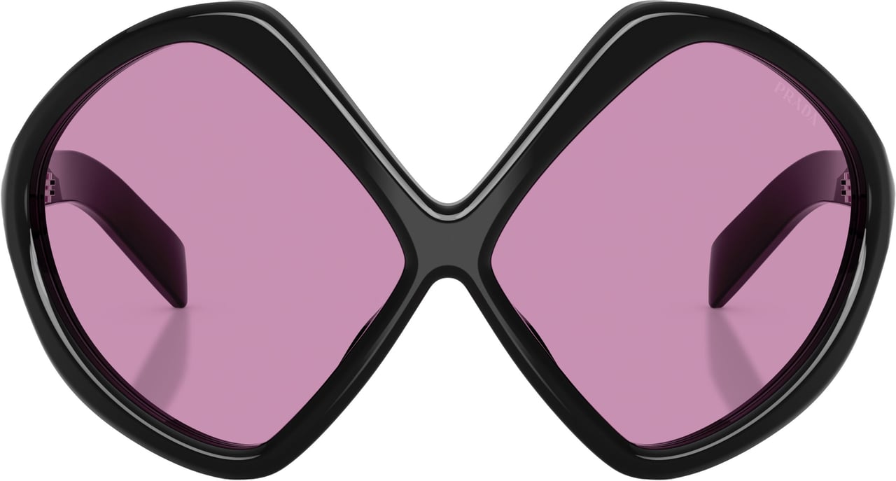 Prada 0pr B21s Oversized Geometric Frame Sunglasses Roze