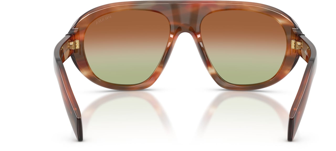 Prada 0pr C05s Oversized Aviator Sunglasses Bruin