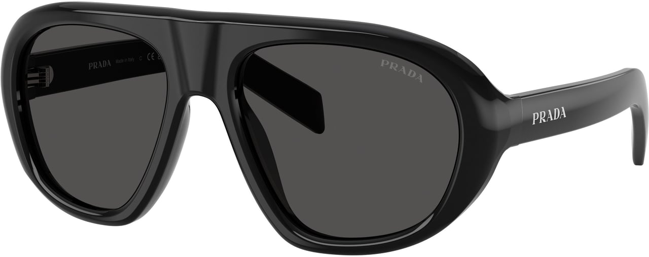 Prada 0pr C05s Oversized Aviator Sunglasses Grijs