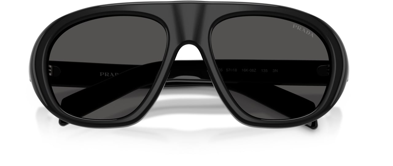 Prada 0pr C05s Oversized Aviator Sunglasses Grijs