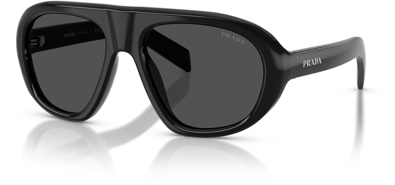 Prada 0pr C05s Oversized Aviator Sunglasses Grijs