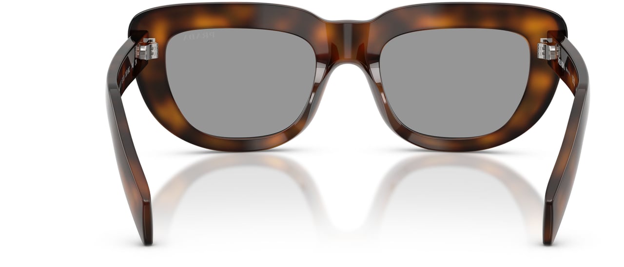 Prada 0pr D07s Oversized Rectangular Frame Tortoiseshell Sunglasses Grijs