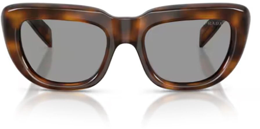 Prada Butterfly-Shaped Acetate Sunglasses With Geometric Design Grijs