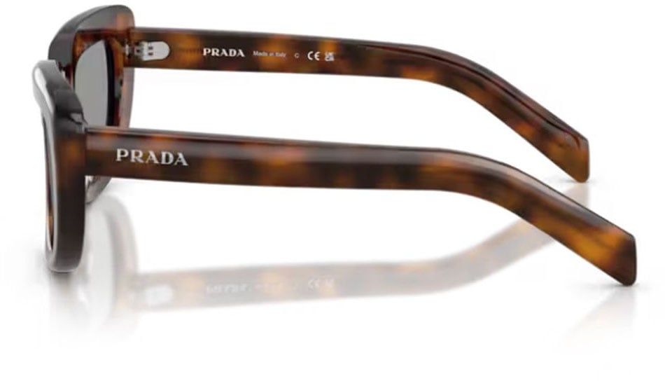 Prada Butterfly-Shaped Acetate Sunglasses With Geometric Design Grijs