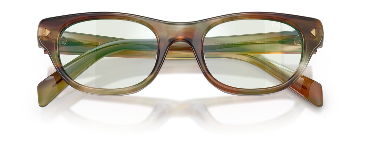 Prada 0pr C08s Rectangular Acetate Sunglasses Wit