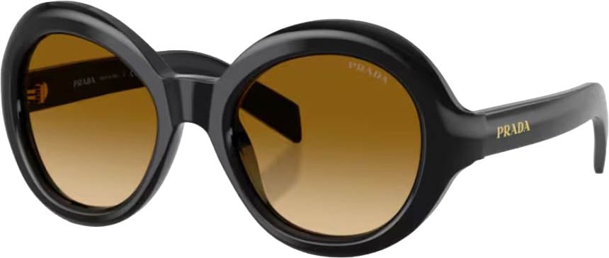 Prada 0pr D08su Oversized Rounded Sunglasses Grijs