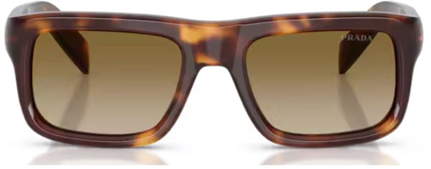 Prada 0pr D11s Rectangular Tortoiseshell Sunglasses Bruin