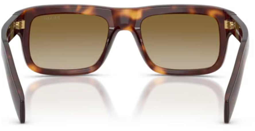 Prada 0pr D11s Rectangular Tortoiseshell Sunglasses Bruin