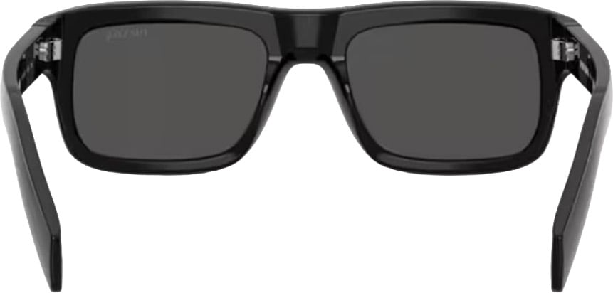 Prada 0pr D11s Rectangular Black Acetate Sunglasses Grijs