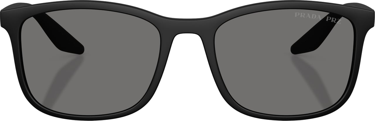 Prada 0ps A08s Rectangular Matte Black Sunglasses Grijs