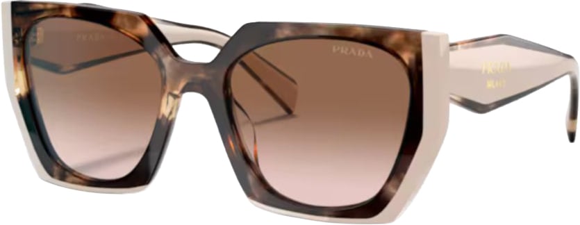 Prada 0pr 15ws Oversized Square Frame Tortoiseshell Sunglasses Grijs