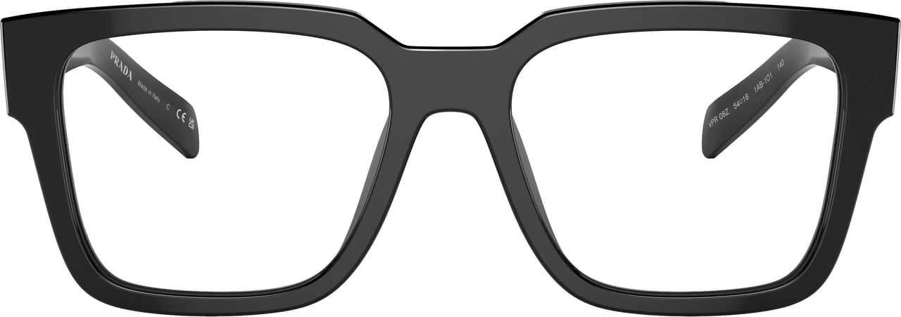Prada Black 0PR 08ZV Acetate Eyeglasses Wit