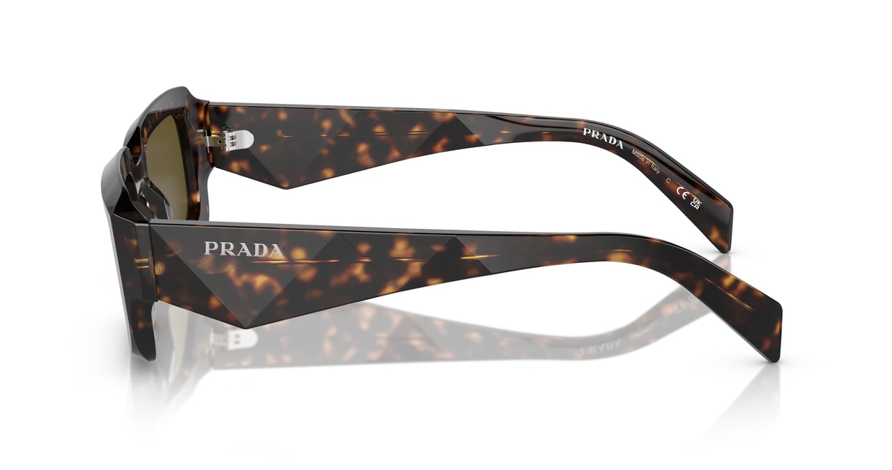 Prada 0pr 27zs Rectangular Acetate Sunglasses Groen