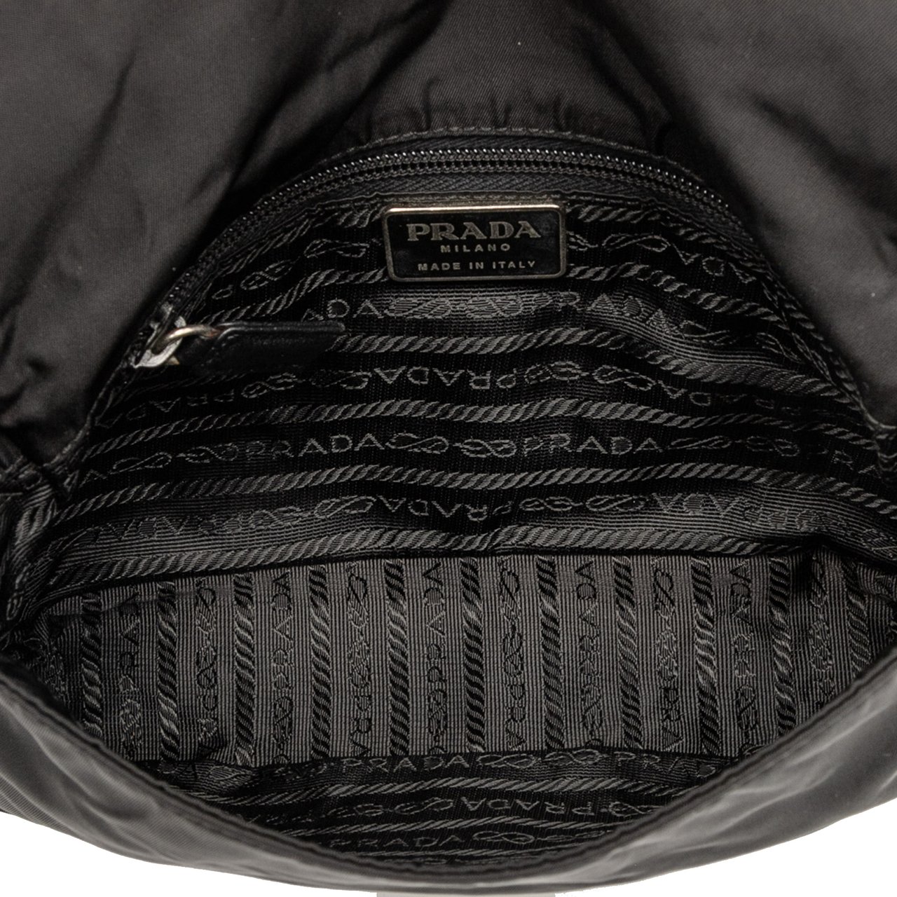 Prada Tessuto Shoulder Bag Zwart