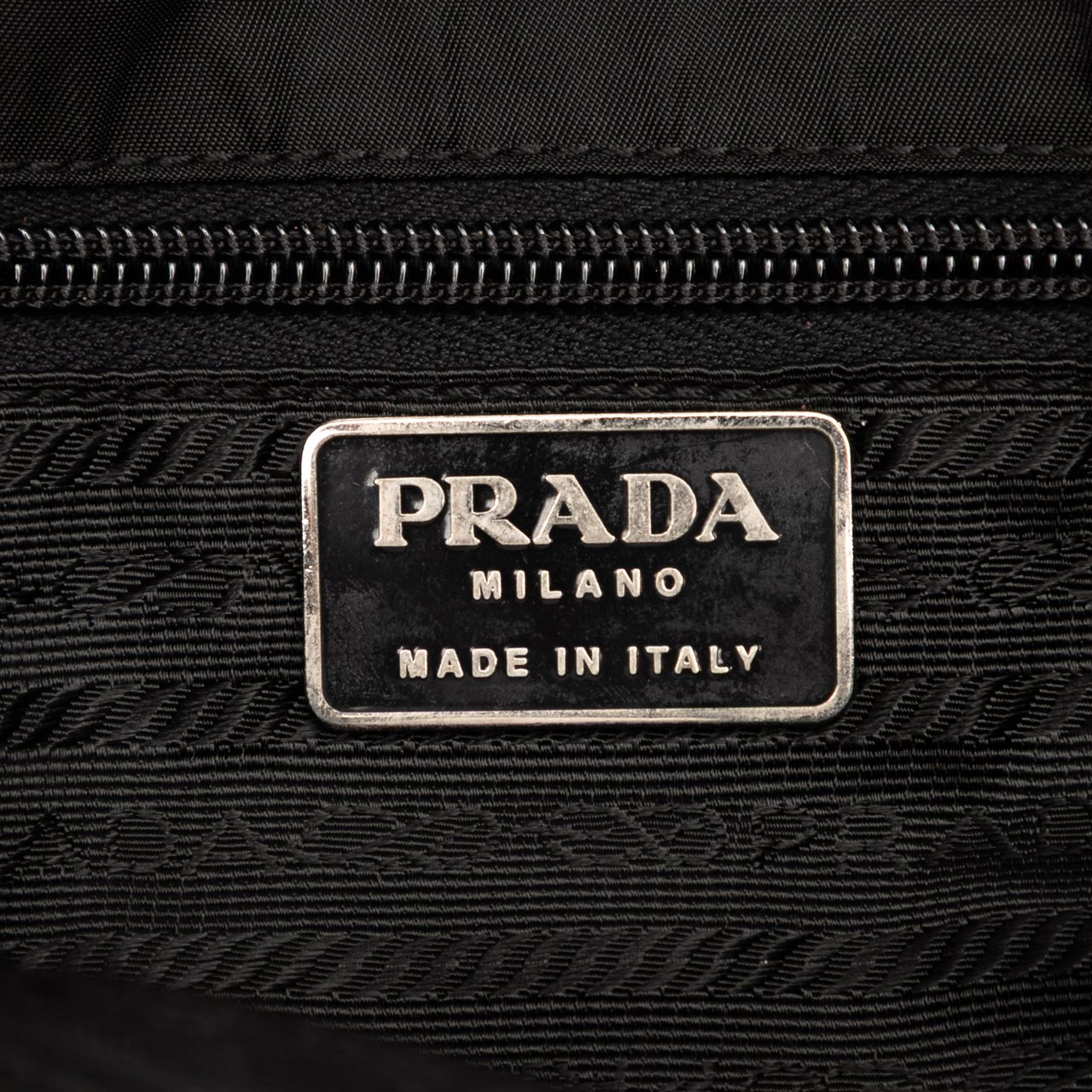Prada Tessuto Shoulder Bag Zwart