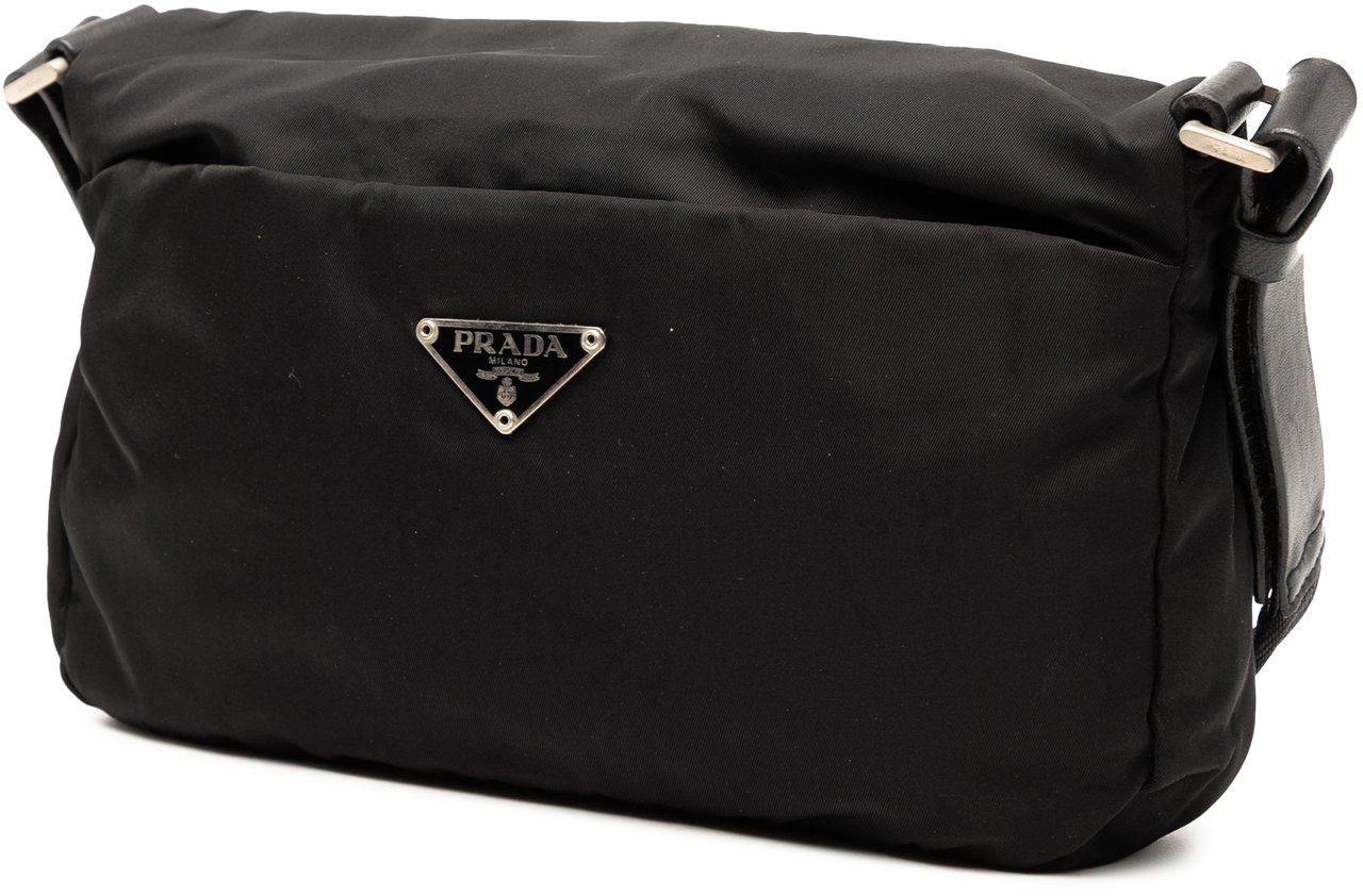 Prada Tessuto Shoulder Bag Zwart