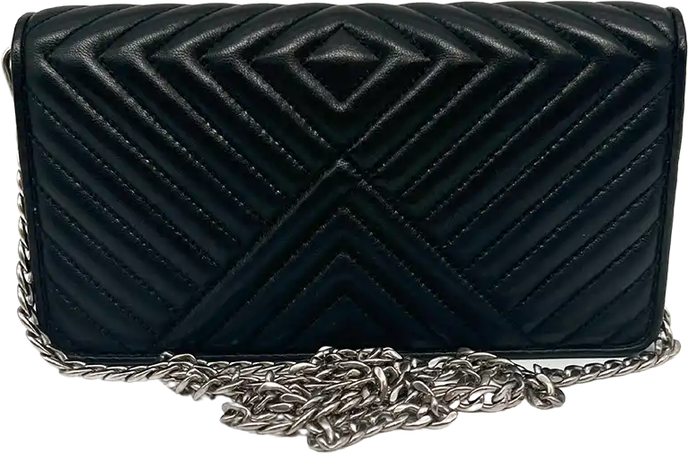 Prada Prada Wallet on Chain Mini Bandoliera Nero Purse / very good Zwart