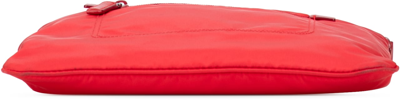 Prada Tessuto Zip Top Crossbody Rood
