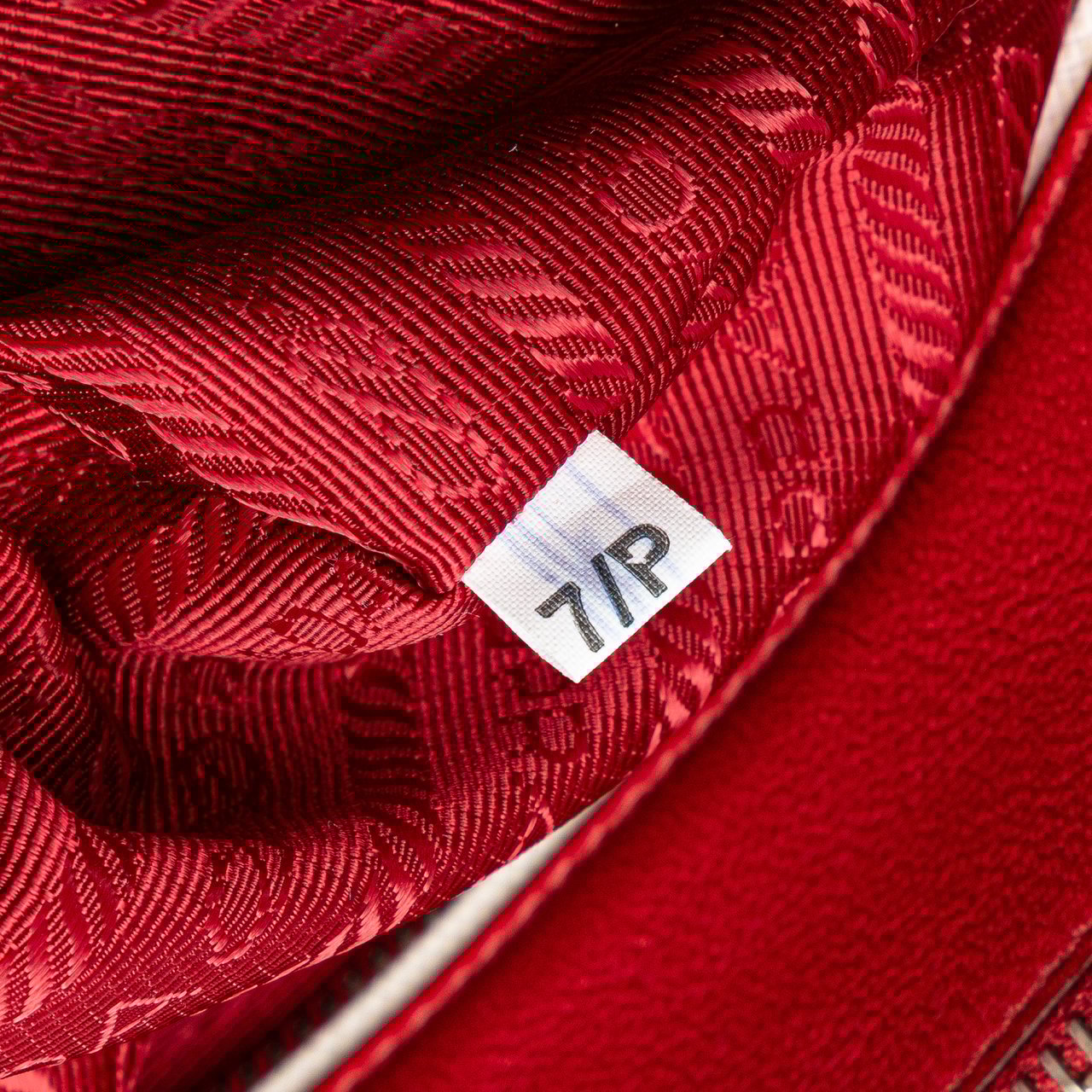 Prada Small Bicolor Saffiano Galleria Double Zip Satchel Rood